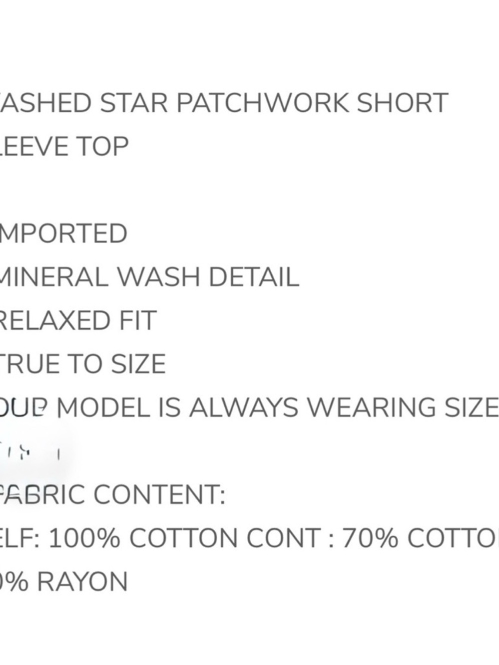 💕 171 Oli & Hali Women's Star Patchwork Top - Picture 4 of 4